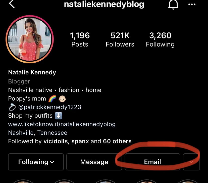 Instagram Bio Email Link